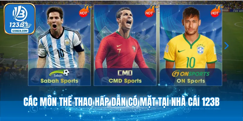 Các môn thể thao hấp dẫn có mặt tại nhà cái 123B